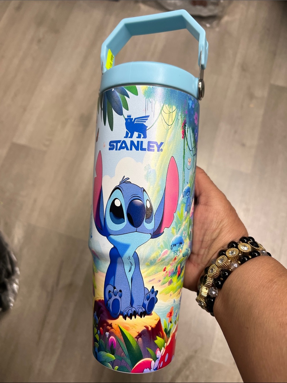Stanley Light Blue Stitch Kids Insulated Bottle 30 0z